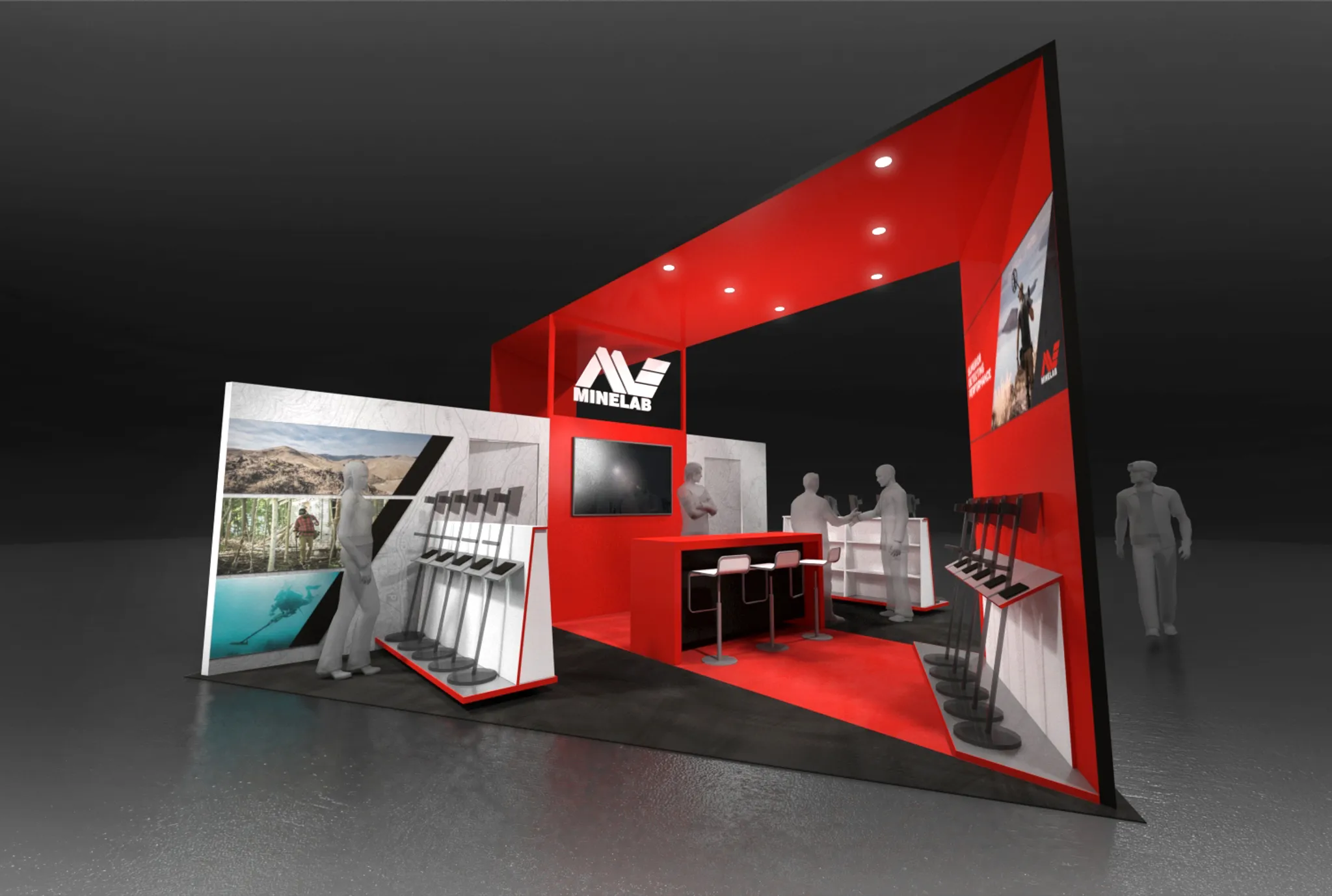 20x20 Island booth design by Condit Exhibits